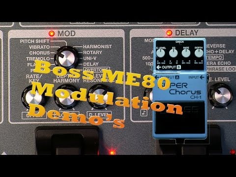 Boss ME-80 Modulation Sound Demo