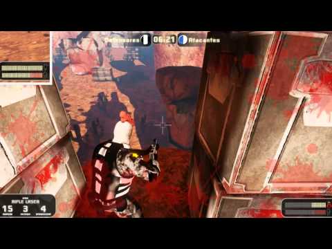 Rivais Em Batalha - teste do rifle laser