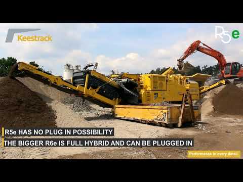 Keestrack R5e the hybrid mid range mobile tracked impact crusher