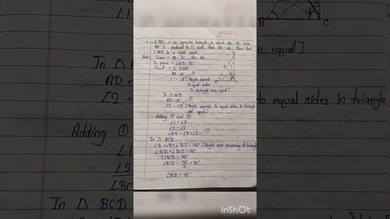 Class 9th Math Chapter 7 , Exercise 7.2