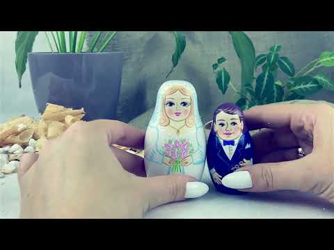 Миниатюра изображения товара Матрешка сувенирная Брестская Фабрика Сувениров Свадебная тема / 5344