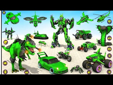 HELICOPTER ROBOT CAR DRAGON TRANSFER GAME PLAY ( PART #1) ...
