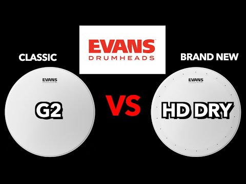 Evans Drum Head Comparison! - HD Dry vs G2