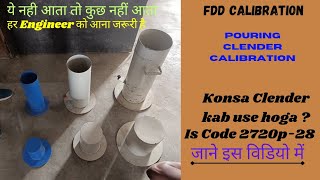 Calibration of Sand Pouring Cylinder FDD Test is Code 2720 p- 28