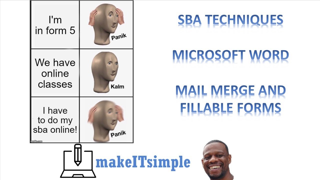 CSEC IT: SBA WORD PROCESSING | MAIL MERGE | FILLABLE FORMS | MAKE IT SIMPLE TT