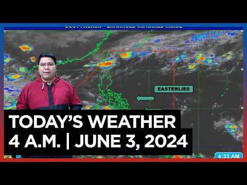 Today's Weather, 4 A.M. June 3, 2024