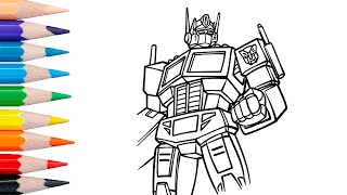 OPTIMUS PRIME | Transformers Coloring Page