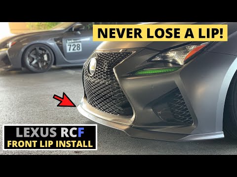 Installing LEXUS RC-F Front Lip & Carbon Fiber Side Splitter | HOW TO | Bumper + Side Skirt Removal