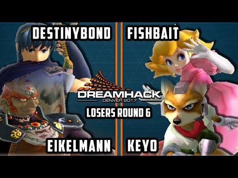 DHDEN17 Melee - Destinybond & Eikelmann Vs. Fishbait & Keyo - SSBM Doubles LT12