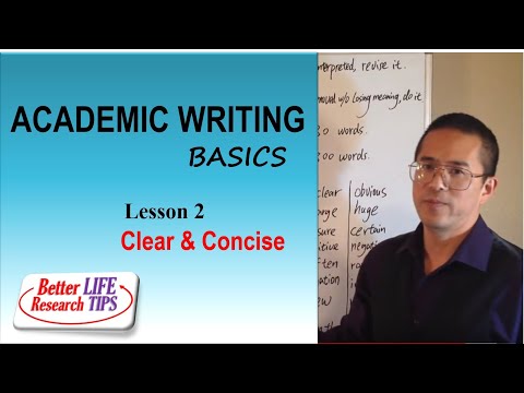 006 Writing research papers a complete guide - How to Make Your Writing Clear and Concise Video