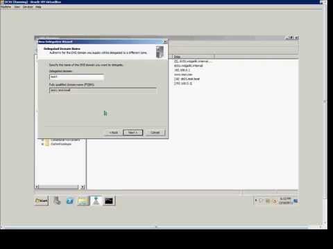 How to create a zone delegation in a Windows 2008 DNS server