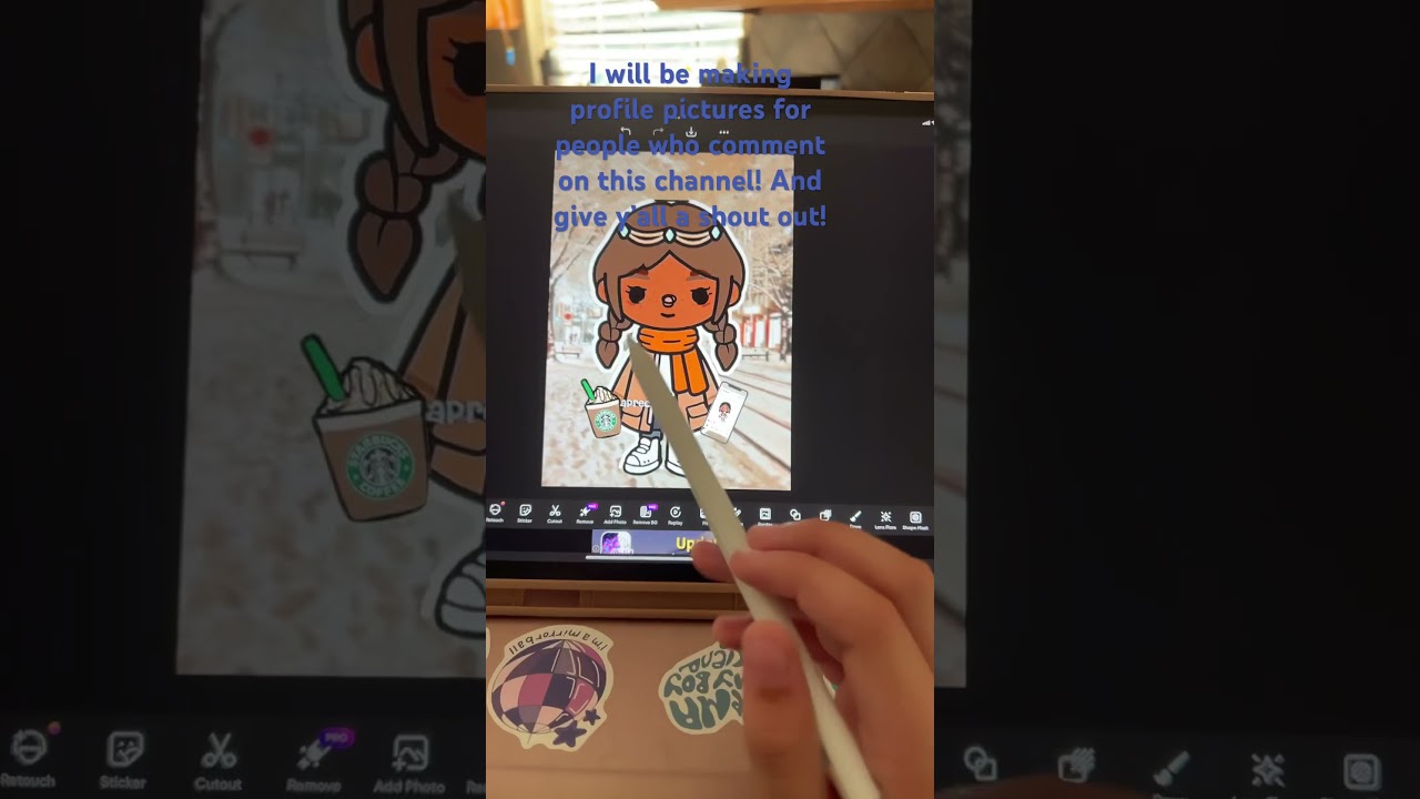 Does anybody want a free profile picture? I can do it if you want. #tocaboca #edit #aesthetic #blow