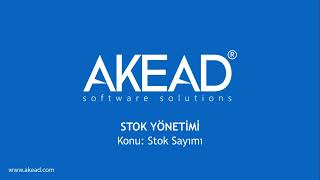 AKEAD BS/ERP - Stok Sayımı
