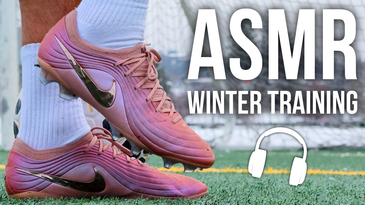 ASMR Winter Football Training Session In Nike Tiempo Maestro 
