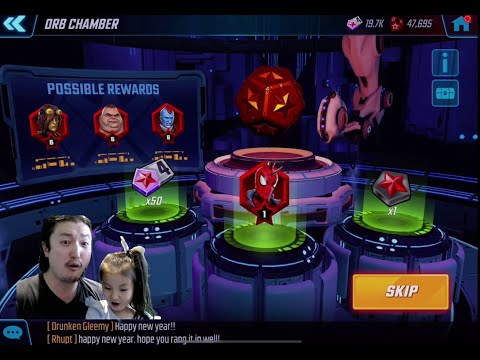 Spider Punk Red Star Orb Opening feat. cutie VV! MARVEL Strike Force - MSF