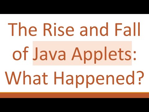 The Rise and Fall of Java Applets: What Happened?