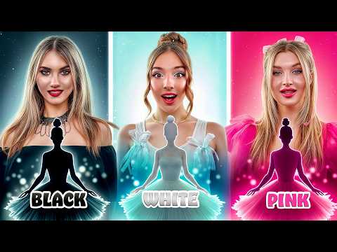 Sfida tra ballerine: rosa vs nera vs bianca! Dress to Impress monocolore