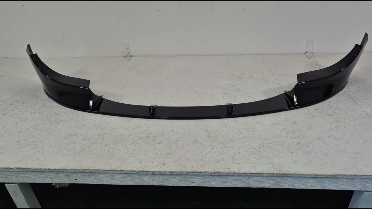 BMW řada 5 E60/E61 2003–2010 Přední lip spoiler na nárazník (pro M5, černý lesk) Video 1