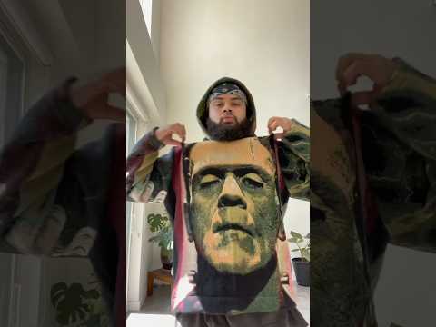 It’s alive 🔩🧪 #frankenstein #monster #halloween #handmade #sewing #fashiondesigner #streetwear #fy
