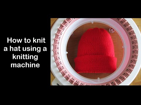 How to knit hat using a knitting machine - for beginners!