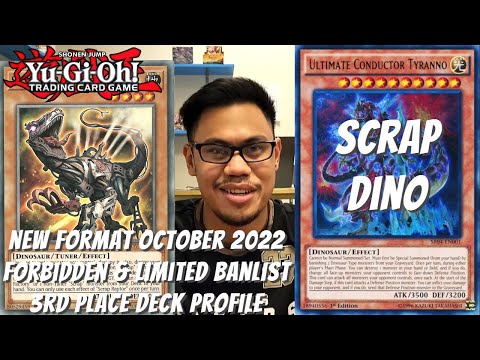 Yugioh New Format October 2022 3rd Place Deck Profile - Scrap Dino - Lyle Cortez