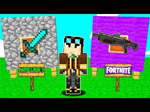 SPADA DI MINECRAFT contro FUCILE DI FORTNITE!