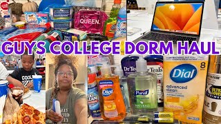 GUYS COLLEGE DORM HAUL - ESSENTIALS, LAPTOP AND SOME GROCERIES - DOLLAR TREE, WALMART, COSTCO
