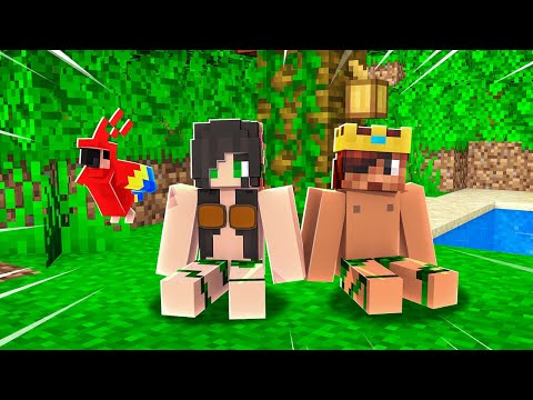 RAFAEL E AMANDINHA PERDIDOS 24 HORAS NA FLORESTA DO MINECRAFT