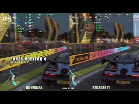 Vega 64 vs rtx 3080 ti 1080p gaming