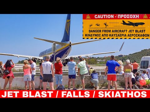 [SKIATHOS] POWERFULL JET BLAST AND FALLS (2023)