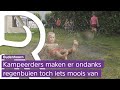 Slecht weer zorgt voor wateroverlast op de camping