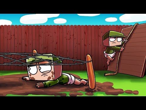 Minecraft | Baby Sitter - STRICT BABY SITTER MAKES US DO OBSTACLE COURSE!