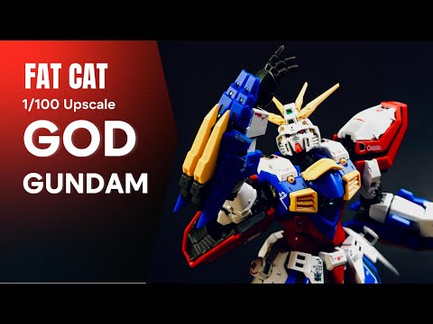 GOD GUNDAM | FAT CAT 1/100 | UPSCALEㅣSPEED BUILDㅣASMR | MODEL KIT