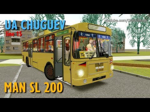 OMSI 2 - MAN SL 200 Tuning (UA) Ghuguev map Let's go starting