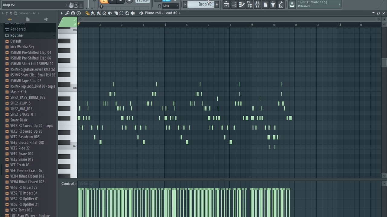 [FL STUDIO] Alan Walker & David Whistle - Routine (Full Remake) +FLP