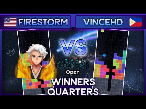 "GO DOWN" VTT Comet Open - FireStorm Vs. VinceHD - Winners Quarters TETR.IO Tournament