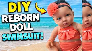 Sewing a Cute Swimsuit for Our Reborn Baby | Easy DIY Reborn Doll Clothes Tutorial