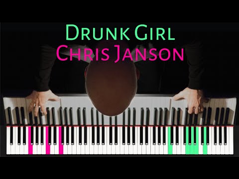 Drunk Girl | Chris Janson (piano cover) [SeeMusic Synthesia-style Tutorial] Scott Willis Piano