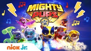 PAW Patrol’s Mighty Pups 🐾 Theme Song | Music Video | Stay Home #WithMe | Nick Jr.
