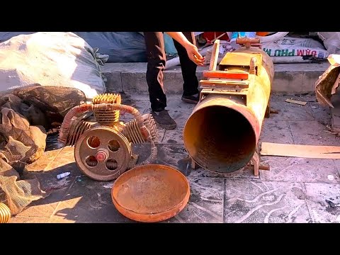 💡 Restoration Old Rusty Air Compressor // Restoring Deformed Classic Air Compressor