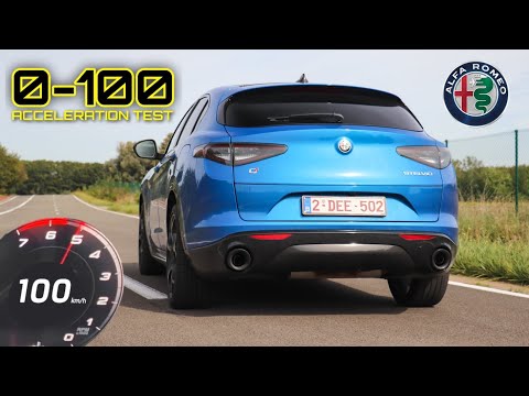 2023 Alfa Romeo Stelvio (280hp) | 0-100 Acceleration TEST & Sound CHECK!