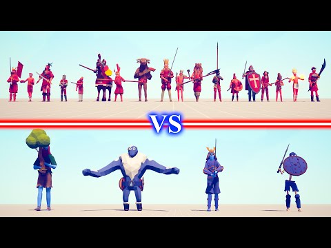 MELEE Team vs GIANTS Team - Totally Accurate Battle Simulator TABS