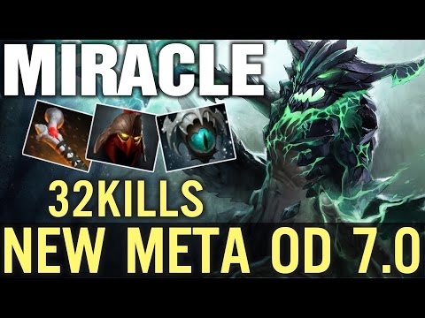 Dota 2 Miracle Outworld Devourer 32 KILLS - New Meta OD with Skadi - ROA & Helm