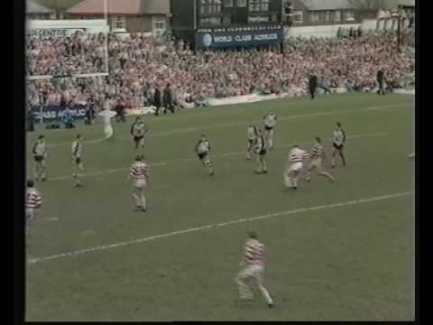 Martin Offiah Hat-Trick Vs Wigan 1989