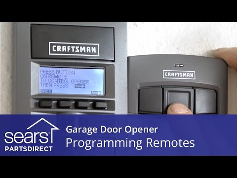 Part of a video titled Programming Garage Door Opener Remotes - YouTube