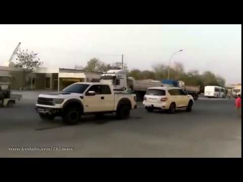 Nissan Patrol vs Ford F 150 Raptor SVT!