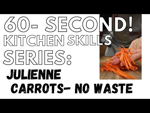 julienne carrots in 60 secs
