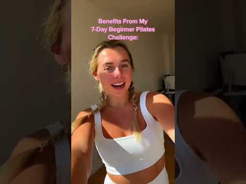 WHAT HAPPENS WHEN YOU DO PILATES EVERYDAY | 7-Day Beginner Pilates Challenge #pilates #shorts #viral
