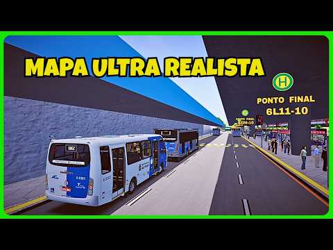 🟢Proton Bus Simulator | Mapa Grajaú City SP V2 | Linha 6062-10 | PBS | Mods