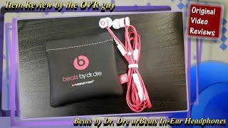 Video thumbnail for Item review - Beats by Dr. Dre urBeats In-Ear Headphones by Original Video Reviews